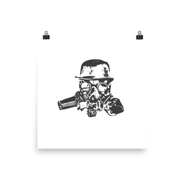 Steampunk Mask Poster - PND Apparel, Steampunk Mask Poster - Sweatshirts, tshirts, longsleeve, black and white, pillow, phonecase, poster, PND Apparel - Pnd Apparel