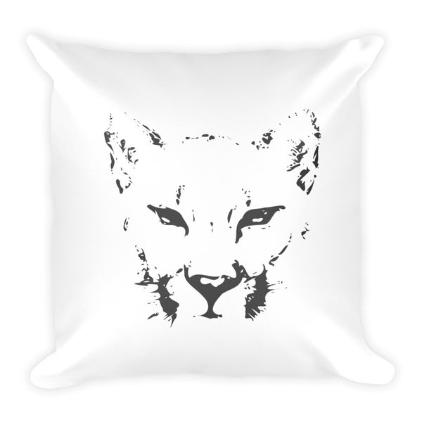 Mountain Lion Pillow - PND Apparel, Mountain Lion Pillow - Sweatshirts, tshirts, longsleeve, black and white, pillow, phonecase, poster, PND Apparel - Pnd Apparel