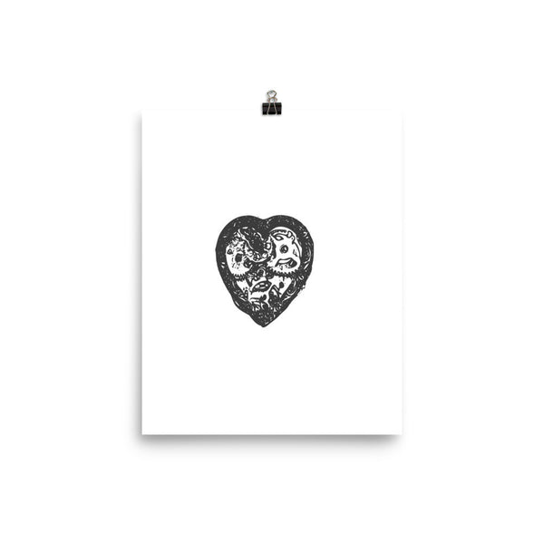 Steampunk Heart Poster - PND Apparel, Steampunk Heart Poster - Sweatshirts, tshirts, longsleeve, black and white, pillow, phonecase, poster, PND Apparel - Pnd Apparel