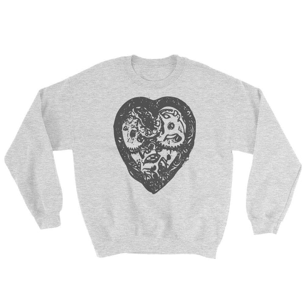 Steampunk Heart Crewneck - PND Apparel, Steampunk Heart Crewneck - Sweatshirts, tshirts, longsleeve, black and white, pillow, phonecase, poster, PND Apparel - Pnd Apparel