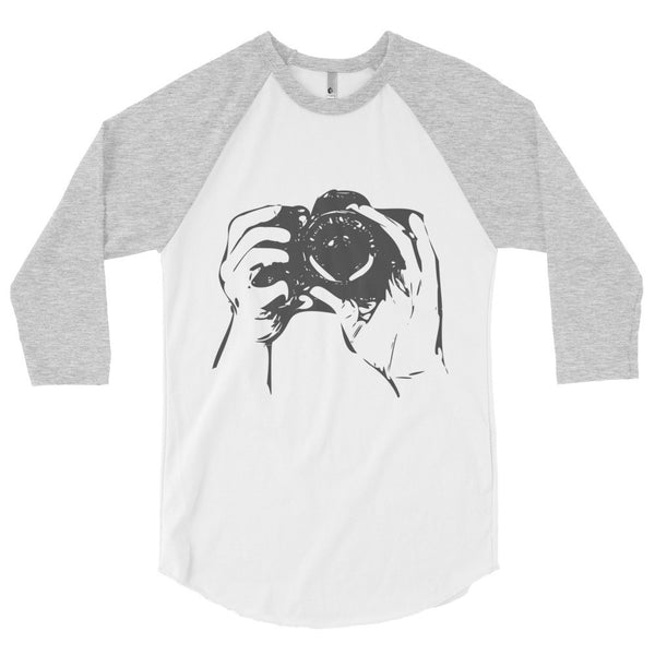 Capture the Moment Raglan Tee - PND Apparel, Capture the Moment Raglan Tee - Sweatshirts, tshirts, longsleeve, black and white, pillow, phonecase, poster, PND Apparel - Pnd Apparel