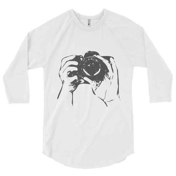 Capture the Moment Raglan Tee - PND Apparel, Capture the Moment Raglan Tee - Sweatshirts, tshirts, longsleeve, black and white, pillow, phonecase, poster, PND Apparel - Pnd Apparel