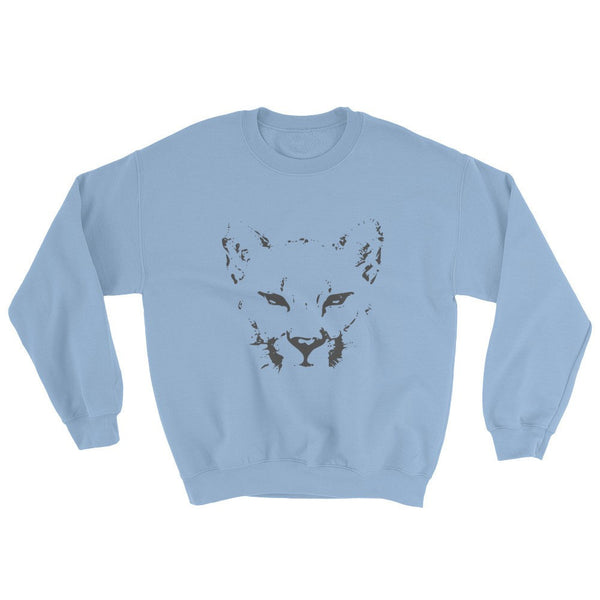 Mountain Lion Crewneck - PND Apparel, Mountain Lion Crewneck - Sweatshirts, tshirts, longsleeve, black and white, pillow, phonecase, poster, PND Apparel - Pnd Apparel