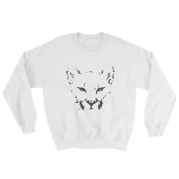 Mountain Lion Crewneck - PND Apparel, Mountain Lion Crewneck - Sweatshirts, tshirts, longsleeve, black and white, pillow, phonecase, poster, PND Apparel - Pnd Apparel
