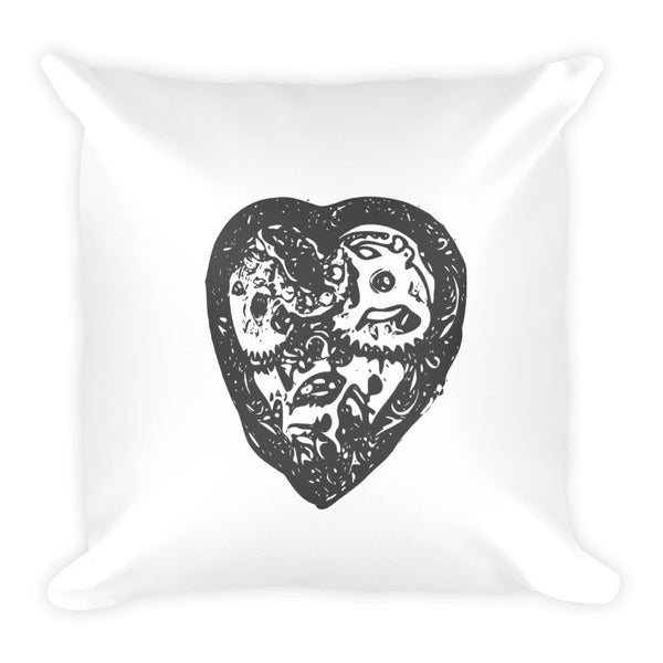 Steampunk Heart Pillow - PND Apparel, Steampunk Heart Pillow - Sweatshirts, tshirts, longsleeve, black and white, pillow, phonecase, poster, PND Apparel - Pnd Apparel