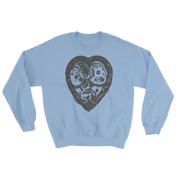 Steampunk Heart Crewneck - PND Apparel, Steampunk Heart Crewneck - Sweatshirts, tshirts, longsleeve, black and white, pillow, phonecase, poster, PND Apparel - Pnd Apparel