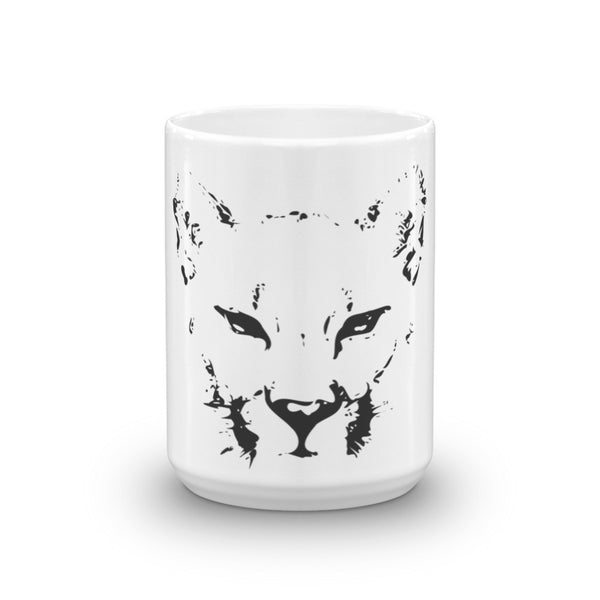 Mountain Lion Mug - PND Apparel, Mountain Lion Mug - Sweatshirts, tshirts, longsleeve, black and white, pillow, phonecase, poster, PND Apparel - Pnd Apparel