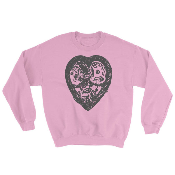 Steampunk Heart Crewneck - PND Apparel, Steampunk Heart Crewneck - Sweatshirts, tshirts, longsleeve, black and white, pillow, phonecase, poster, PND Apparel - Pnd Apparel