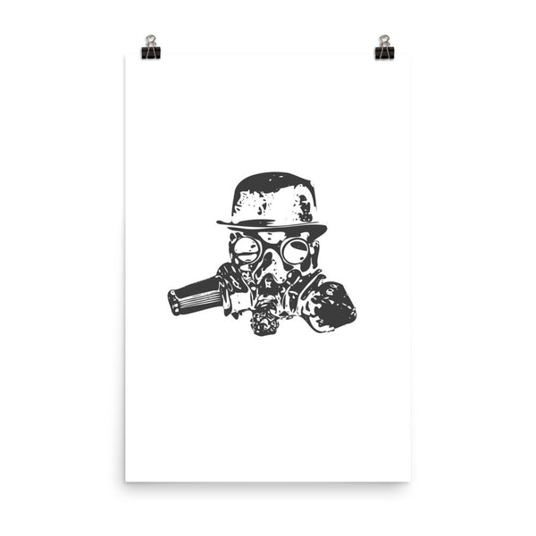 Steampunk Mask Poster - PND Apparel, Steampunk Mask Poster - Sweatshirts, tshirts, longsleeve, black and white, pillow, phonecase, poster, PND Apparel - Pnd Apparel