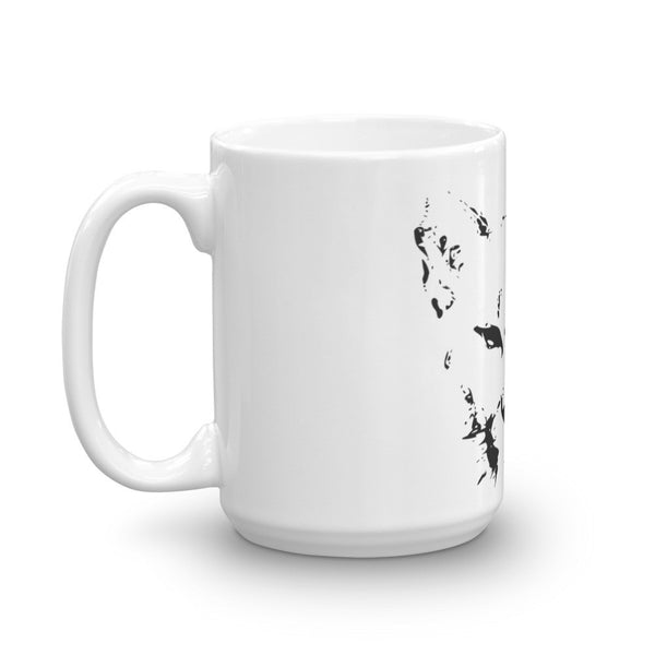 Mountain Lion Mug - PND Apparel, Mountain Lion Mug - Sweatshirts, tshirts, longsleeve, black and white, pillow, phonecase, poster, PND Apparel - Pnd Apparel