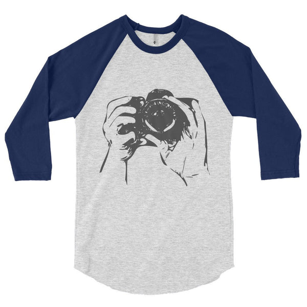 Capture the Moment Raglan Tee - PND Apparel, Capture the Moment Raglan Tee - Sweatshirts, tshirts, longsleeve, black and white, pillow, phonecase, poster, PND Apparel - Pnd Apparel