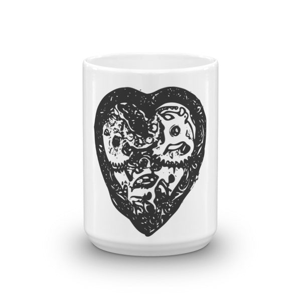 Steampunk Heart Mug - PND Apparel, Steampunk Heart Mug - Sweatshirts, tshirts, longsleeve, black and white, pillow, phonecase, poster, PND Apparel - Pnd Apparel