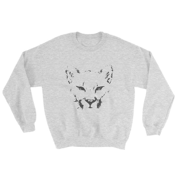Mountain Lion Crewneck - PND Apparel, Mountain Lion Crewneck - Sweatshirts, tshirts, longsleeve, black and white, pillow, phonecase, poster, PND Apparel - Pnd Apparel